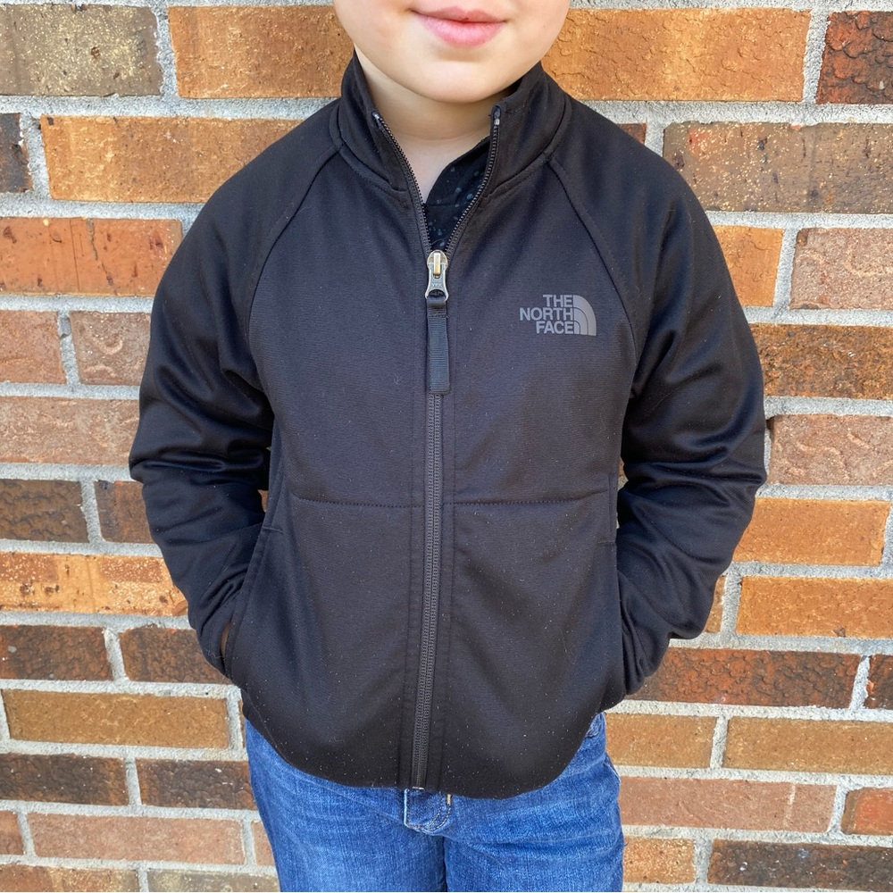 NorthFace boys zip up/black/xxs(5)